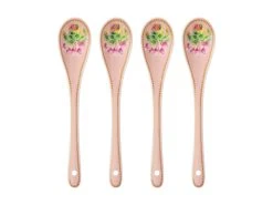 Gabby Malpas Jardin Teaspoon Set Of 4 Cyclamen Gift Boxed