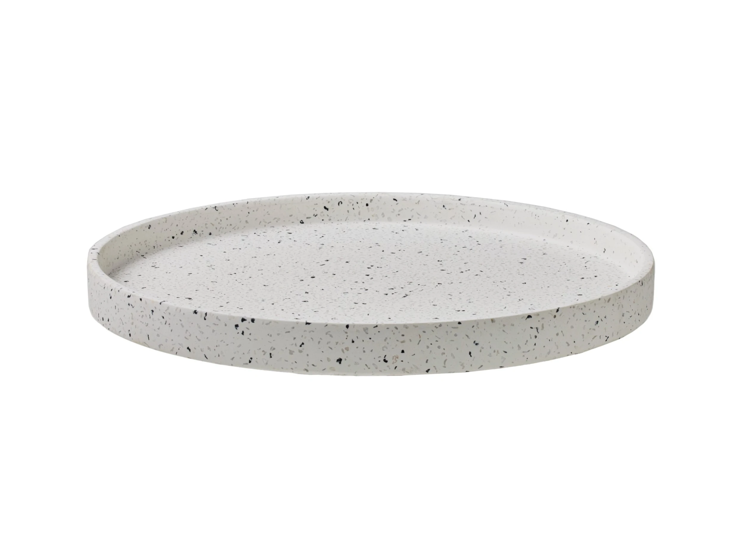 Livvi Terrazzo Round Serving Tray 36cm White Gift Boxed 4 Livvi Terrazzo Round Serving Tray 36cm White Gift Boxed - Image 2