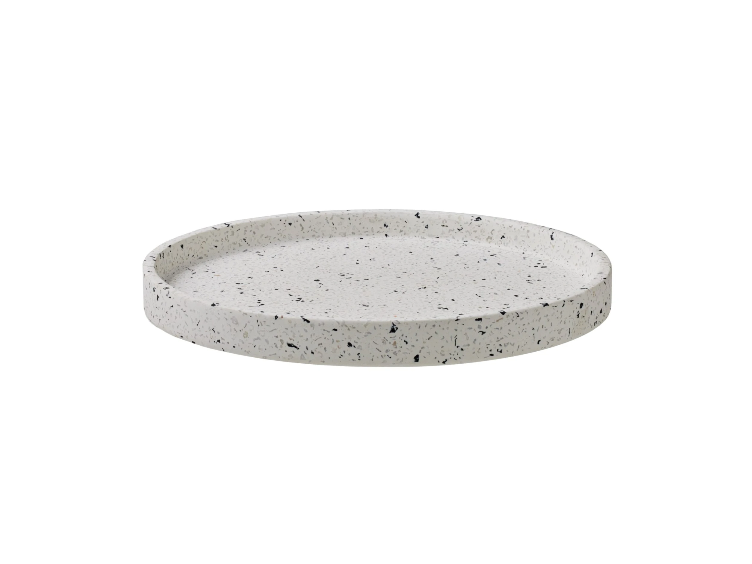 Livvi Terrazzo Round Serving Tray 26cm White Gift Boxed 4 Livvi Terrazzo Round Serving Tray 26cm White Gift Boxed - Image 2