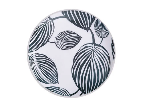 Panama Side Plate 20cm White & Grey 3 Panama Side Plate 20cm White & Grey