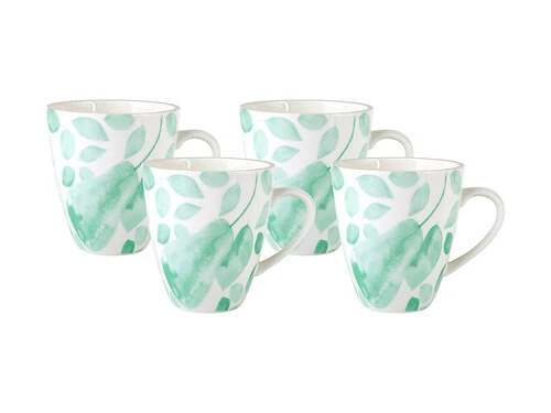 Giverny Coupe Mug Set Of 4 350ML Green Gift Boxed 3 Giverny Coupe Mug Set Of 4 350ML Green Gift Boxed