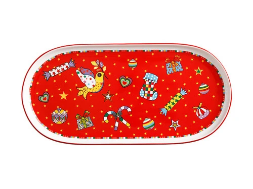 Donna Sharam Wonderland Oblong Platter 30x15cm Red Gift Boxed 3 Donna Sharam Wonderland Oblong Platter 30x15cm Red Gift Boxed
