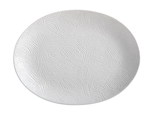 Dune Oval Platter 36x27cm White Gift Boxed 3 Dune Oval Platter 36x27cm White Gift Boxed