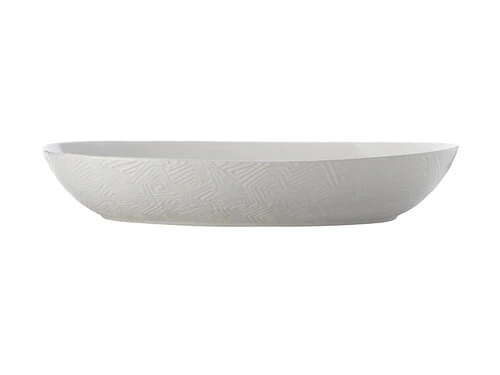 Dune Oval Serving Bowl 42x27cm White Gift Boxed 3 Dune Oval Serving Bowl 42x27cm White Gift Boxed