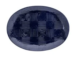Maxwell & Williams Shop 61 Arc Oval Platter 41x30cm Indigo Blue Gift Boxed