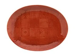 Maxwell & Williams Shop 57 Arc Oval Platter 36x27cm Terracotta Gift Boxed