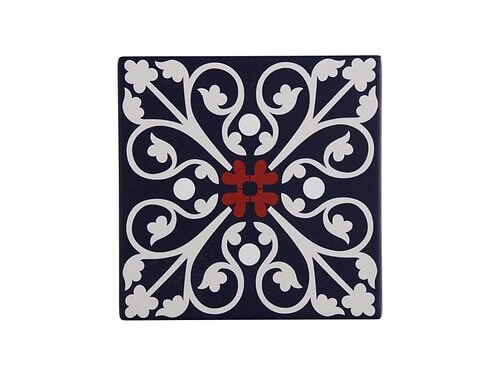 Medina Ceramic Square Tile Trivet Fes 15cm 3 Medina Ceramic Square Tile Trivet Fes 15cm