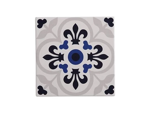 Medina Ceramic Square Tile Trivet Temara 15cm 3 Medina Ceramic Square Tile Trivet Temara 15cm