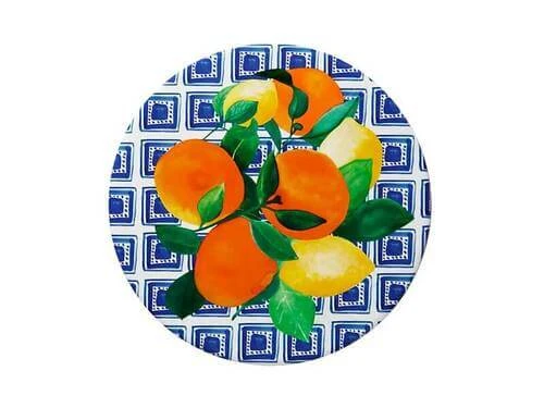 Positano Ceramic Round Tile Trivet 20cm Citrone 5 Positano Ceramic Round Tile Trivet 20cm Citrone - Image 3