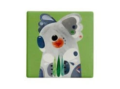 Pete Cromer Ceramic Square Tile Coaster Koala 9.5cm