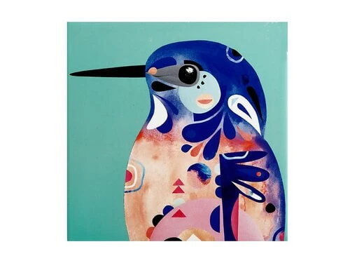 Pete Cromer Ceramic Square Trivet 20cm Azure Kingfisher 3 Pete Cromer Ceramic Square Trivet 20cm Azure Kingfisher