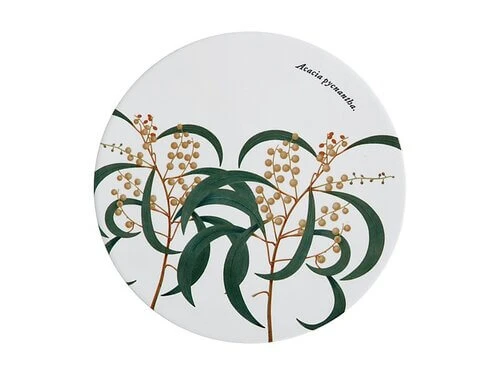 Royal Botanic Gardens Ceramic Round Trivet 20cm Wattle 3 Royal Botanic Gardens Ceramic Round Trivet 20cm Wattle