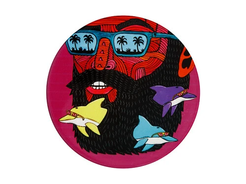 Mulga The Artist Ceramic Round Coaster 10.5cm Dolphin Man 3 Mulga The Artist Ceramic Round Coaster 10.5cm Dolphin Man