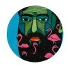 Mulga The Artist Ceramic Round Coaster 10.5m Flamingo Man 1 Mulga The Artist Ceramic Round Coaster 10.5m Flamingo Man -Maxwell & Williams Shop du0194 v2