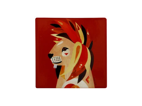 Pete Cromer Wildlife Ceramic Square Coaster 9.5cm Lion 3 Pete Cromer Wildlife Ceramic Square Coaster 9.5cm Lion