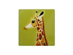 Pete Cromer Wildlife Ceramic Square Coaster 9.5cm Giraffe
