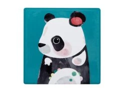 Pete Cromer Wildlife Ceramic Square Coaster 9.5cm Panda -Maxwell & Williams Shop du0230 2