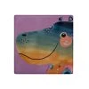 Pete Cromer Wildlife Ceramic Square Coaster 9.5cm Hippo