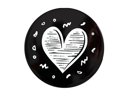 The Letterettes Ceramic Round Coaster 10.5cm Heart Gift Boxed 3 The Letterettes Ceramic Round Coaster 10.5cm Heart Gift Boxed