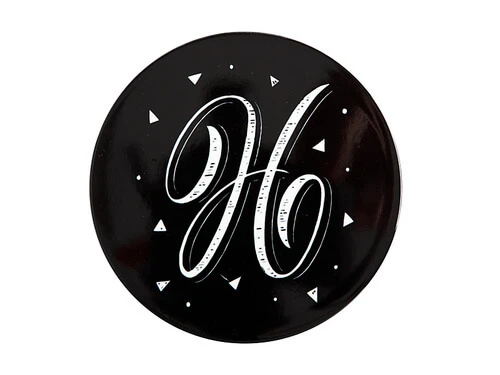 The Letterettes Ceramic Round Coaster 10.5cm H Gift Boxed"" 3 The Letterettes Ceramic Round Coaster 10.5cm H Gift Boxed""