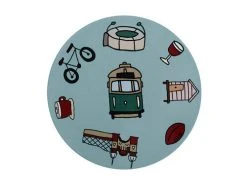 Megan McKean Cities Ceramic Round Coaster 10.5cm Melbourne 5 Megan McKean Cities Ceramic Round Coaster 10.5cm Melbourne -Maxwell & Williams Shop du0306 2