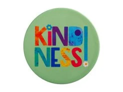 Kasey Rainbow Be Kind Ceramic Coaster 10cm Kindness