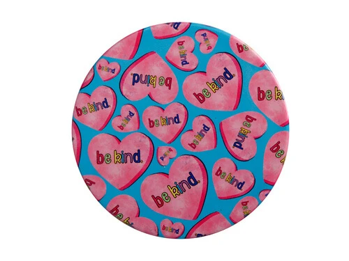 Kasey Rainbow Be Kind Ceramic Coaster 10cm Hearts 3 Kasey Rainbow Be Kind Ceramic Coaster 10cm Hearts