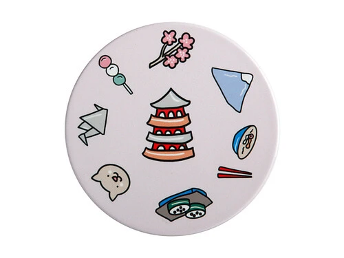 Megan McKean Cities Ceramic Round Coaster 10.5cm Tokyo 3 Megan McKean Cities Ceramic Round Coaster 10.5cm Tokyo