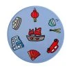 Megan McKean Cities Ceramic Round Coaster 10.5cm Hong Kong -Maxwell & Williams Shop du0383