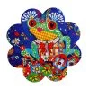 Donna Sharam Rainbow Jungle Ceramic Flower Coaster 10cm Bubbles & Banjo -Maxwell & Williams Shop du0390