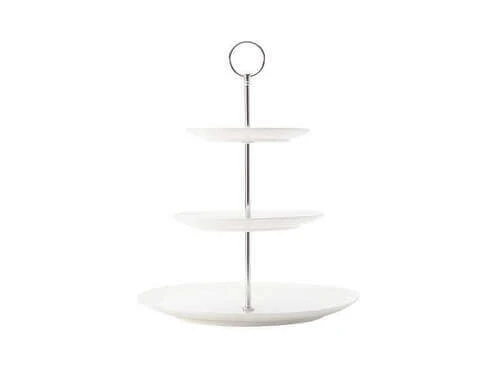 White Basics Diamonds 3-Tier Cake Stand 4 White Basics Diamonds 3-Tier Cake Stand - Image 2