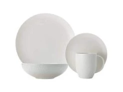 White Basics Diamonds Dinner Set 16 Piece 7 White Basics Diamonds Dinner Set 16 Piece -Maxwell & Williams Shop dv0032 1