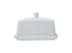 White Basics Diamonds Butter Dish