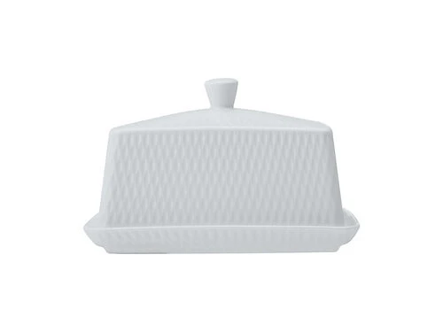 White Basics Diamonds Butter Dish 3 White Basics Diamonds Butter Dish