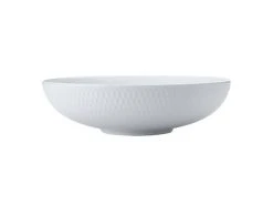White Basics Diamonds Round Serving Bowl 28cm