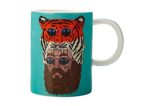 Mulga The Artist Mug 450ML Tiger Man 3 Mulga The Artist Mug 450ML Tiger Man