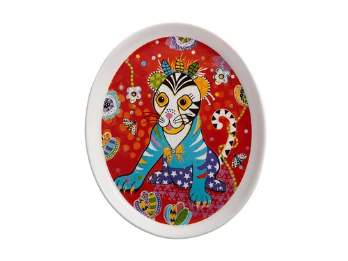 Donna Sharam Rainbow Jungle Plate 16cm Tiggy & Tiny Gift Boxed 3 Donna Sharam Rainbow Jungle Plate 16cm Tiggy & Tiny Gift Boxed