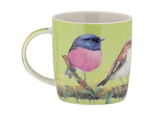 Katherine Castle Bird Talk Mug 370ML Pink Robins Gift Boxed 4 Katherine Castle Bird Talk Mug 370ML Pink Robins Gift Boxed - Image 2
