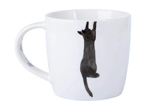 Marc Martin Feline Friends Mug 400ML Just Hanging On Gift Boxed 4 Marc Martin Feline Friends Mug 400ML Just Hanging On Gift Boxed - Image 2