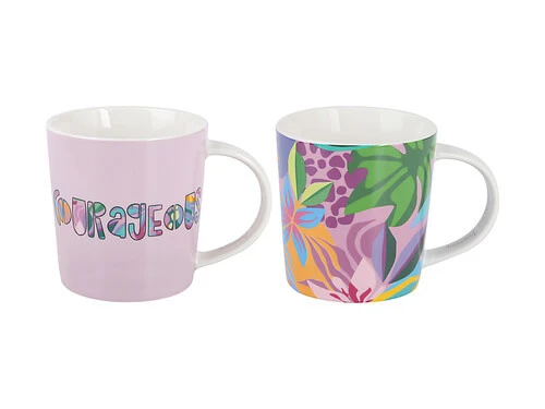 Kasey Rainbow Be Fierce Mug Set Of 2 380ML Courageous Gift Boxed 3 Kasey Rainbow Be Fierce Mug Set Of 2 380ML Courageous Gift Boxed