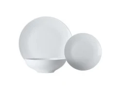 White Basics Tribeca Coupe Dinner Set 12 Piece
