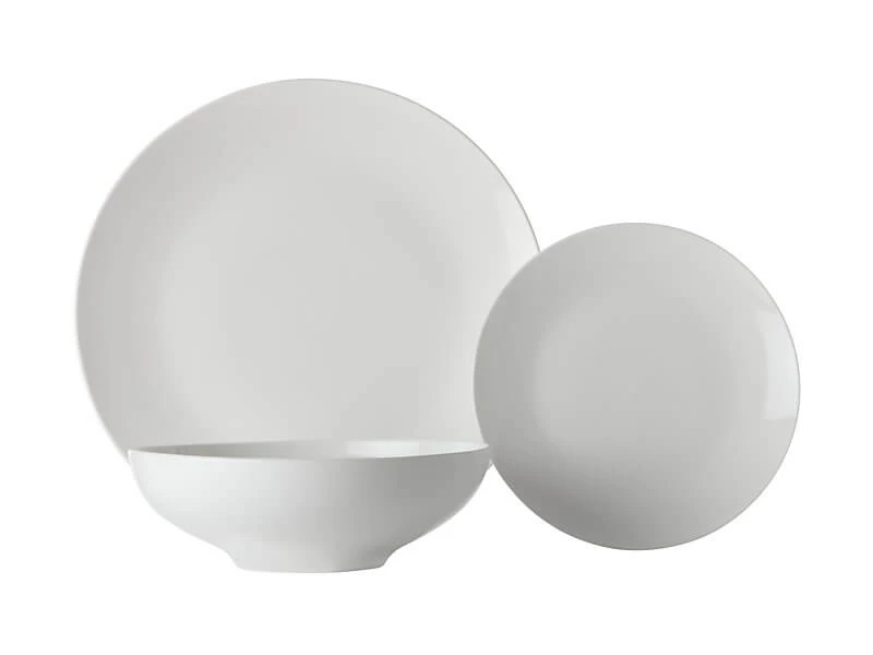 White Basics Tribeca Coupe Dinner Set 18 Piece 3 White Basics Tribeca Coupe Dinner Set 18 Piece