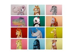 Pete Cromer Wildlife Reversible Placemat 6pc Gift Pack -Maxwell & Williams Shop gi0123 2