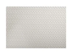 Table Accents Leather Look Placemat 43x30cm Ivory Plait