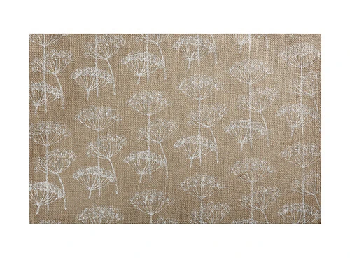 Table Accents Burlap Placemat 45x30cm White 3 Table Accents Burlap Placemat 45x30cm White