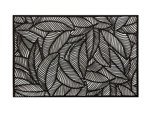Table Accents Cut-Out Placemat 45x30cm Leaf Black 3 Table Accents Cut-Out Placemat 45x30cm Leaf Black