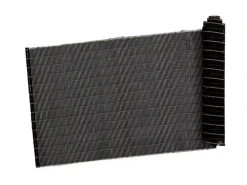 Table Accents Lurex Bamboo Weave Runner 30x150cm Black W/Gld