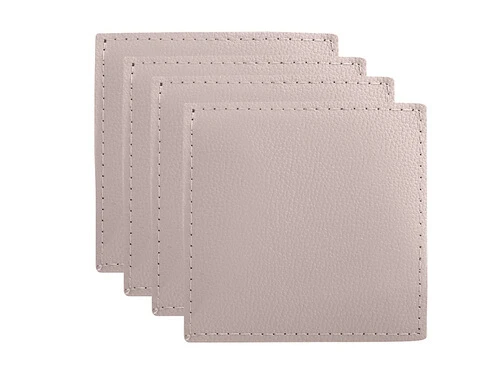 Table Accents Leather Look Cowhide Coaster 10x10cm Set Of 4 Salt 3 Table Accents Leather Look Cowhide Coaster 10x10cm Set Of 4 Salt