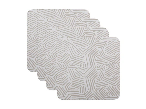 Ripple Cork Back Coaster 10.5cm Set Of 4 Gift Boxed 3 Ripple Cork Back Coaster 10.5cm Set Of 4 Gift Boxed