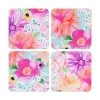 Teas & C's Dahlia Daze Cork Back Coaster Set Of 4 10.5cm Assorted Gift Boxed -Maxwell & Williams Shop gi0355